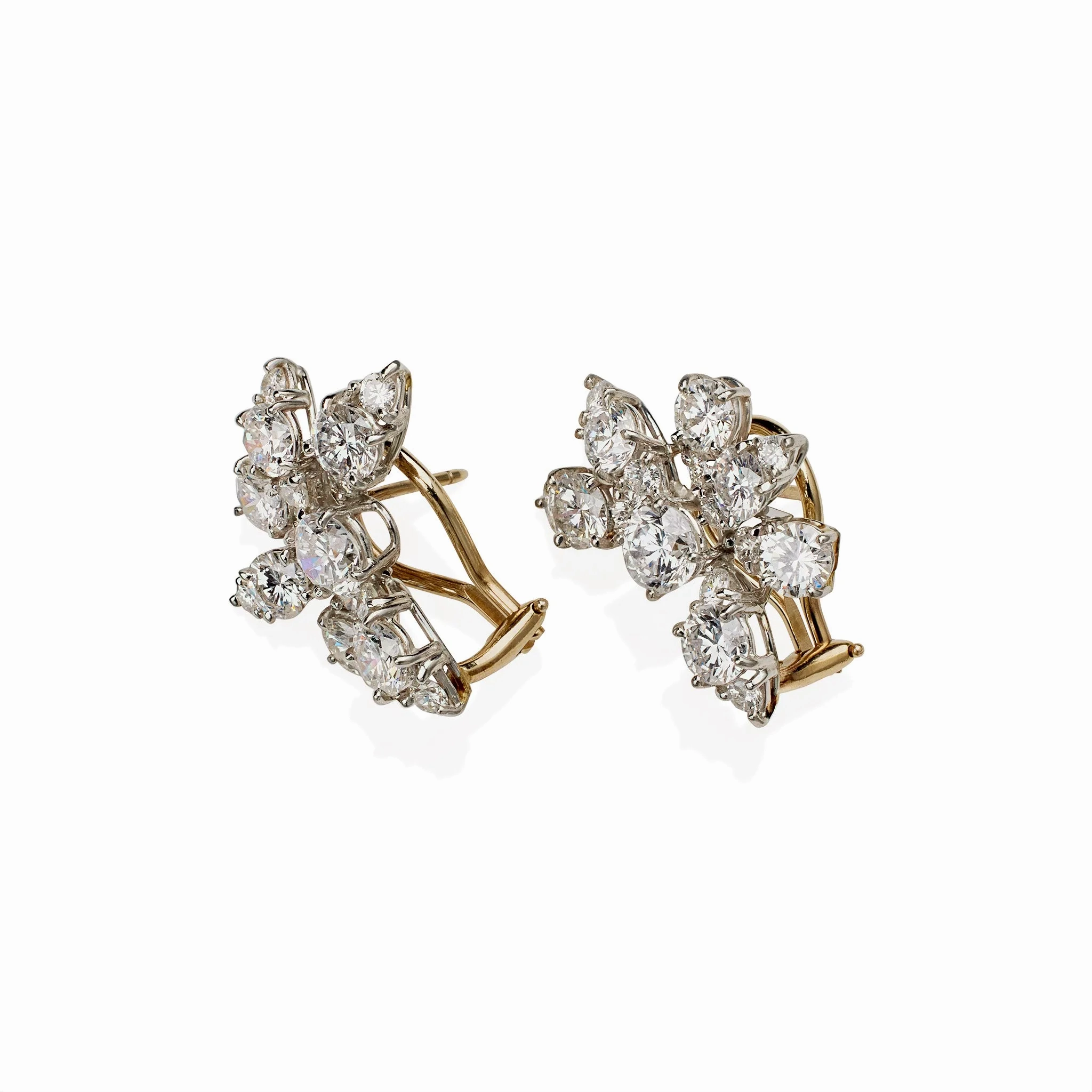 Van Cleef &amp; Arpels 1960s Diamond Clip Earrings