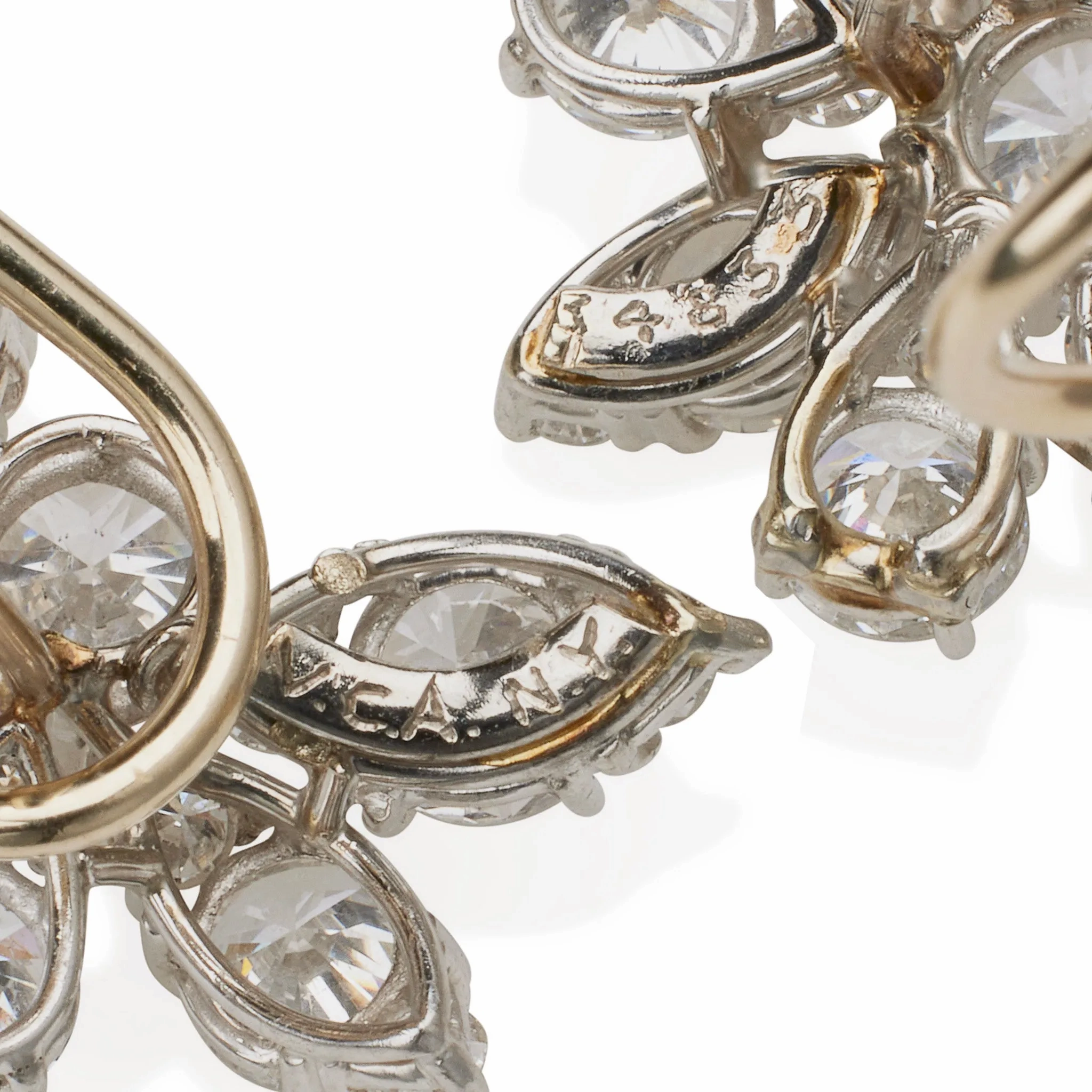 Van Cleef &amp; Arpels 1960s Diamond Clip Earrings