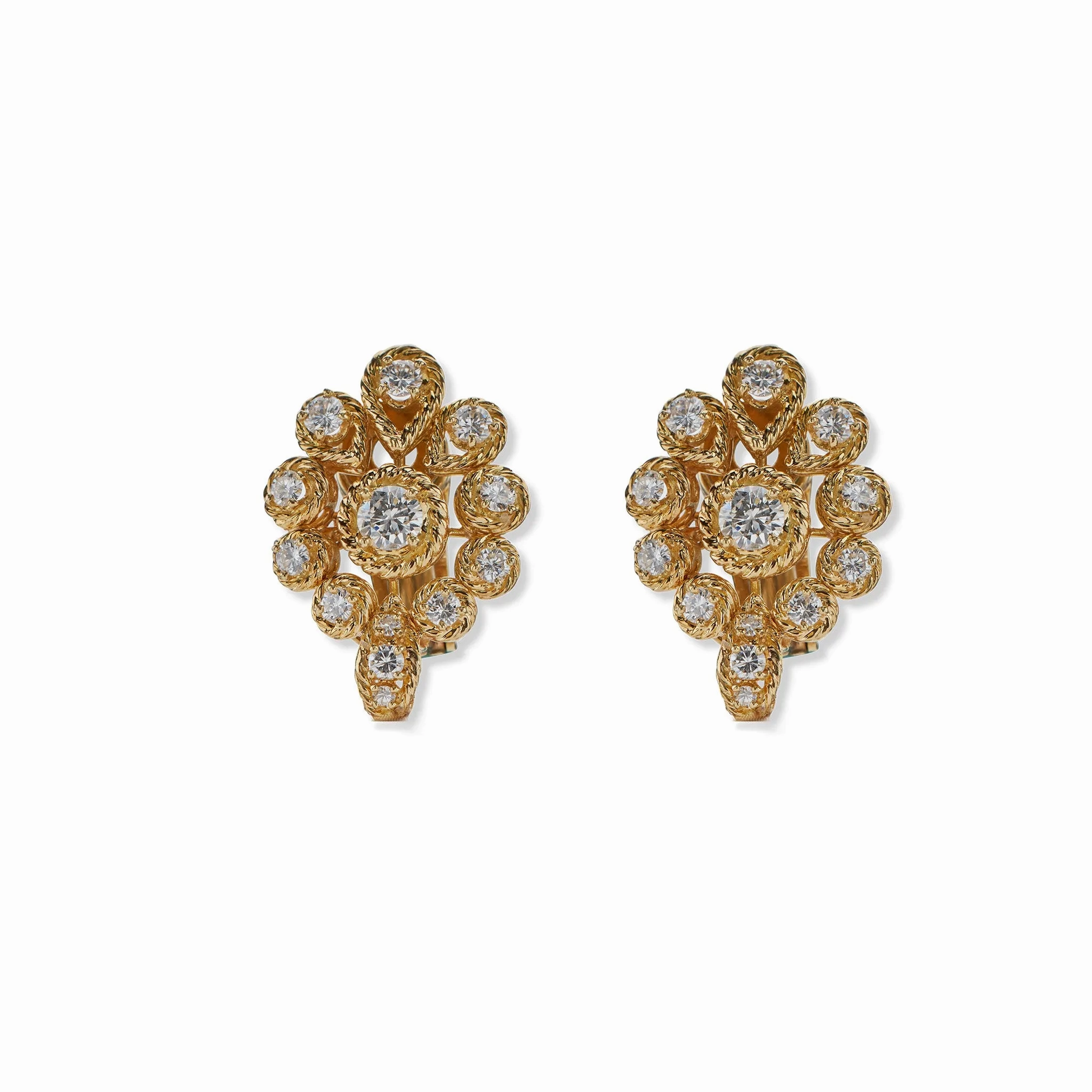 Van Cleef &amp; Arpels Indian-inspired Convertible Diamond Necklace and Pendant Earrings