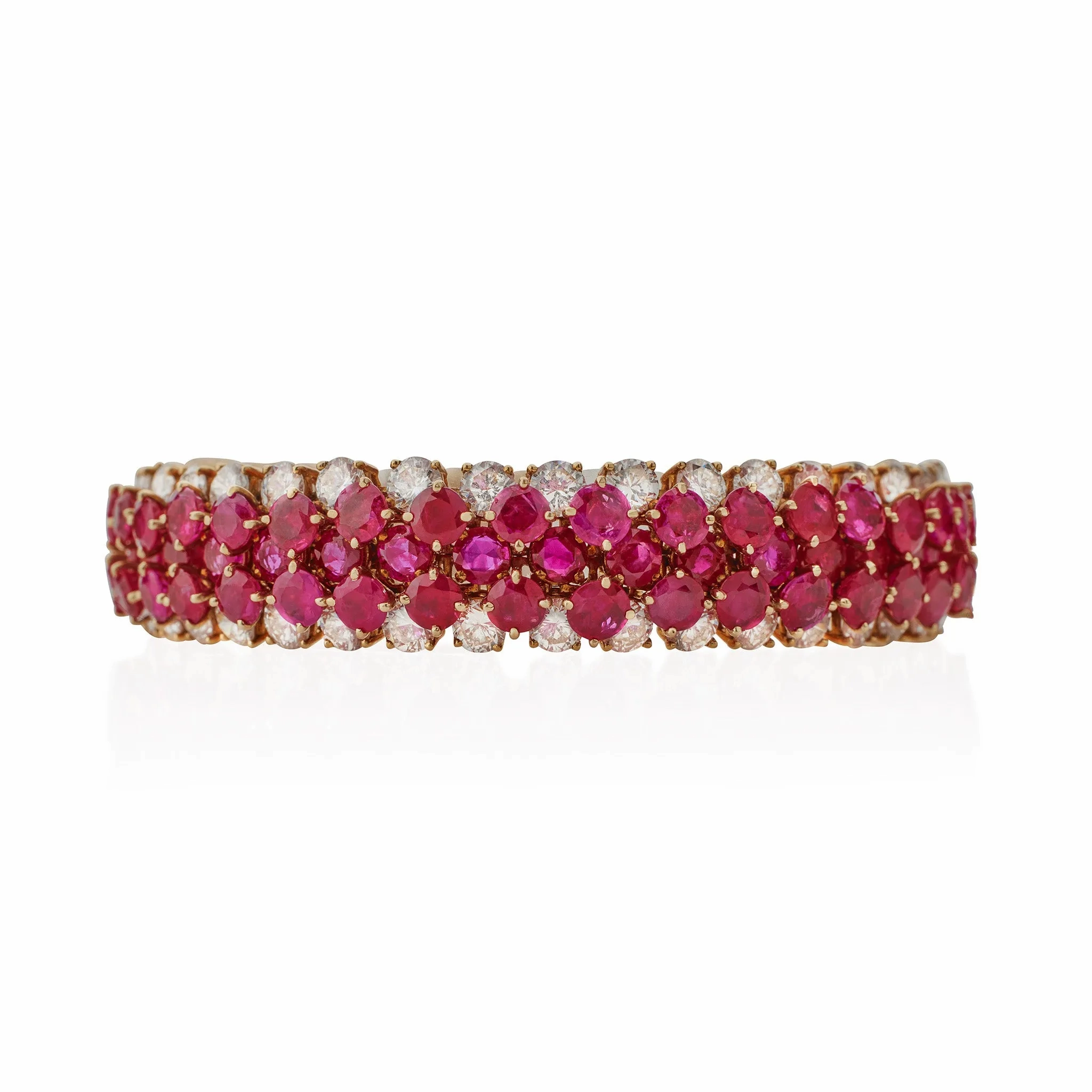 Van Cleef &amp; Arpels No-Heat Burma Ruby Bracelet