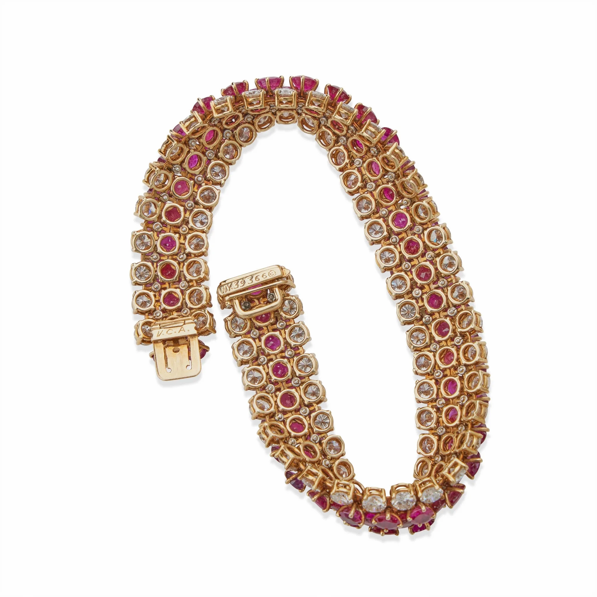 Van Cleef &amp; Arpels No-Heat Burma Ruby Bracelet