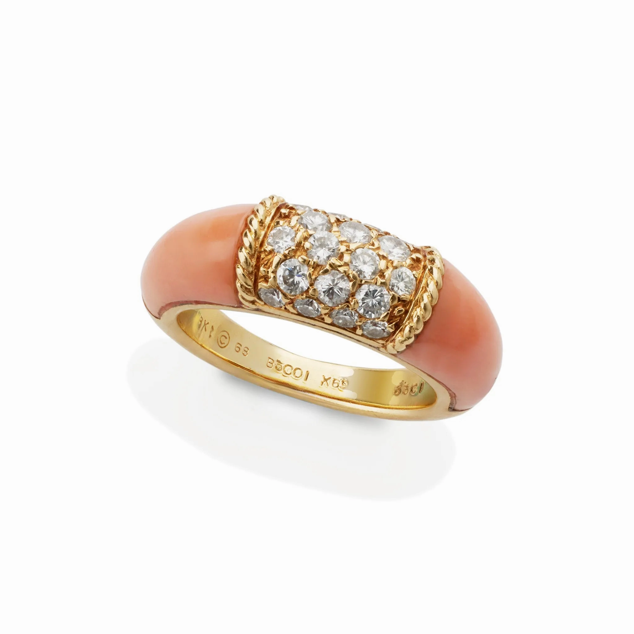 Van Cleef &amp; Arpels Paris Angelskin Coral &quot;Philippine&quot; Ring