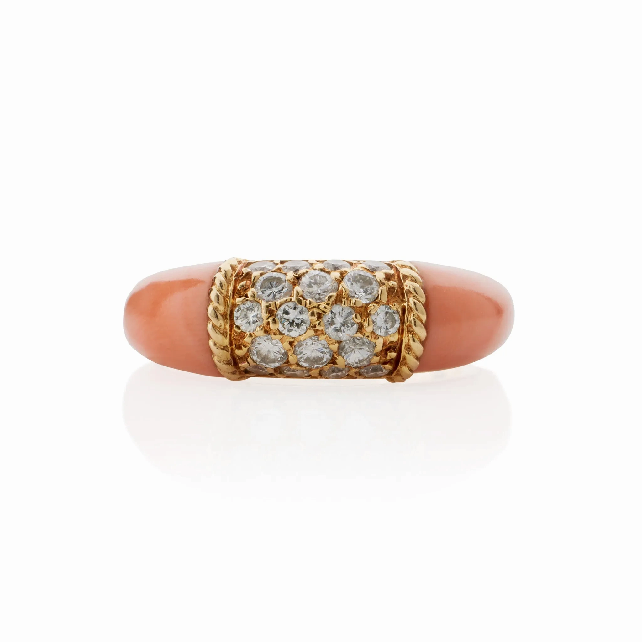 Van Cleef &amp; Arpels Paris Angelskin Coral &quot;Philippine&quot; Ring