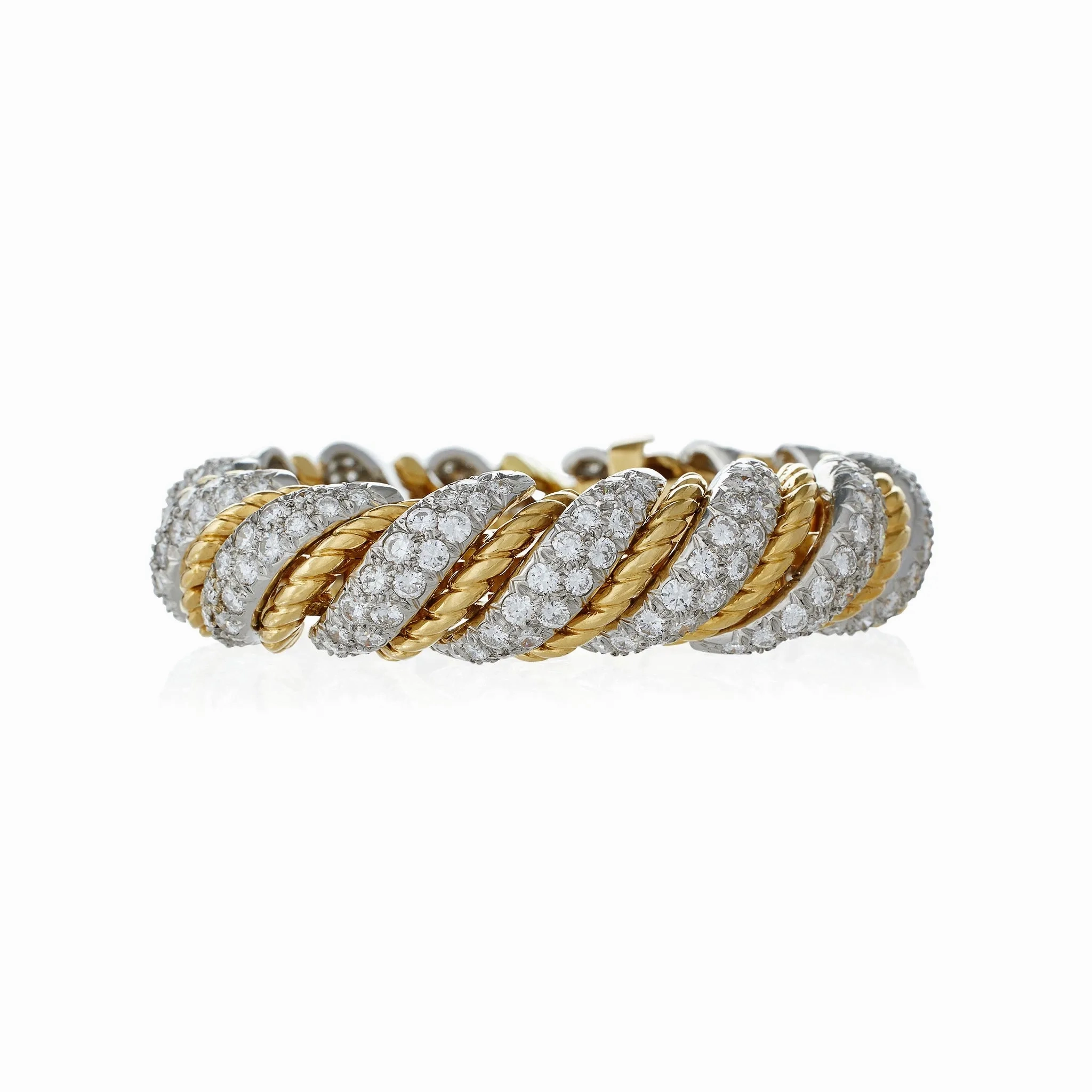 Van Cleef &amp; Arpels Paris Ropetwist Diamond Bracelet, Verger Frres