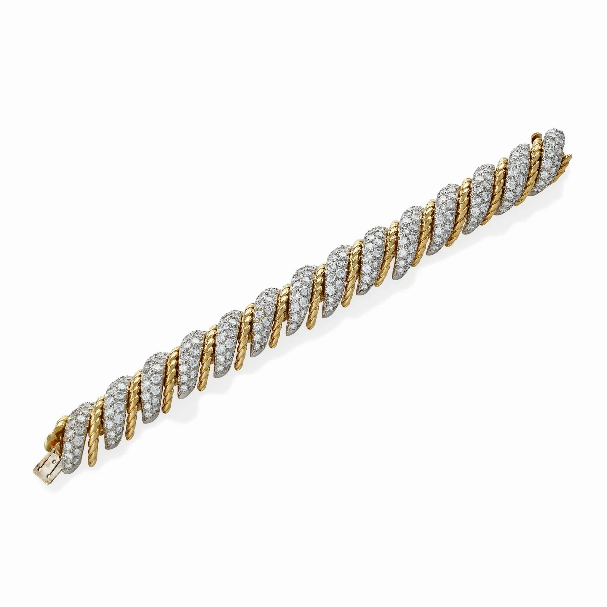 Van Cleef &amp; Arpels Paris Ropetwist Diamond Bracelet, Verger Frres