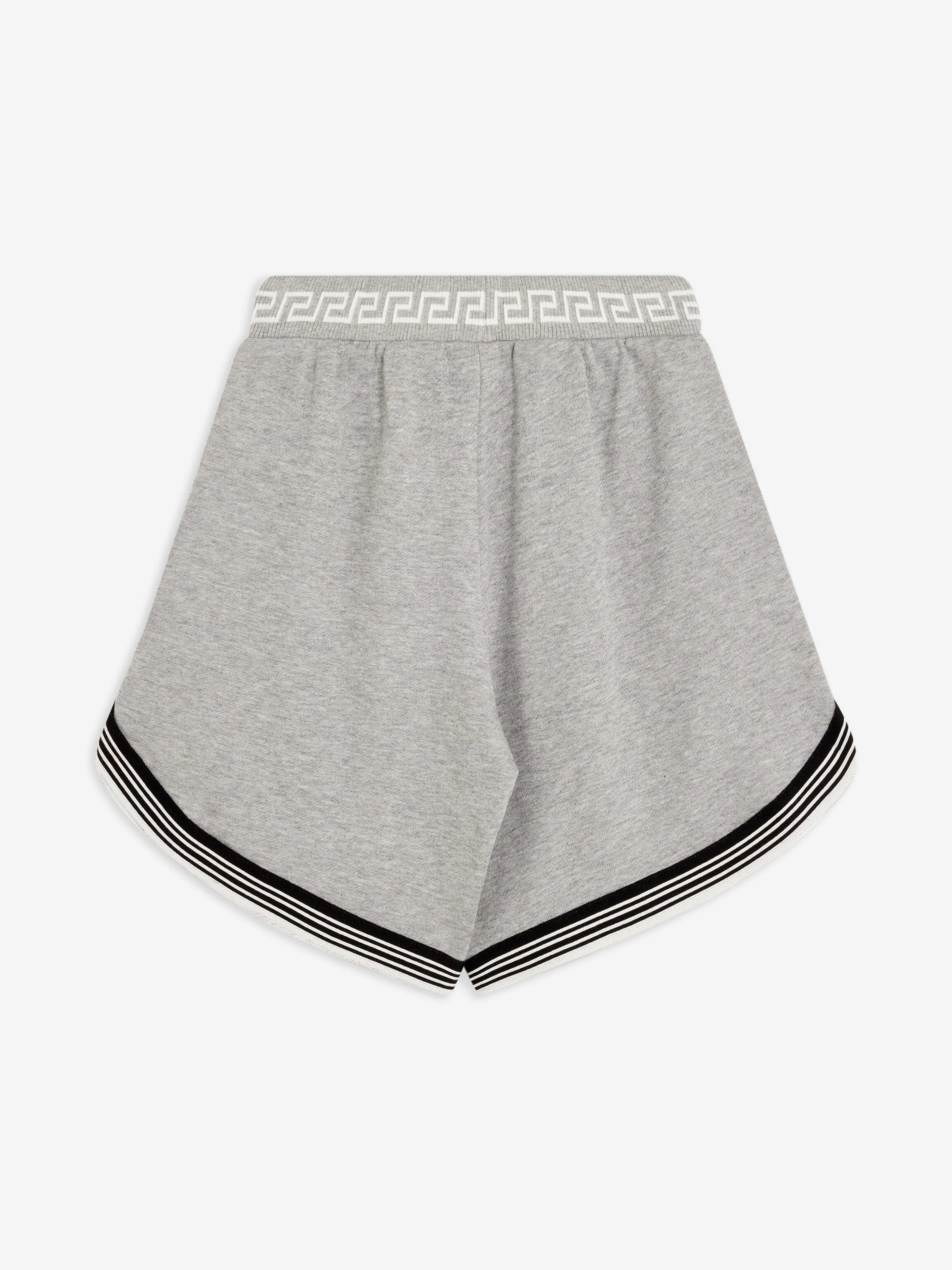 Versace Boys Medusa Logo Shorts in Grau
