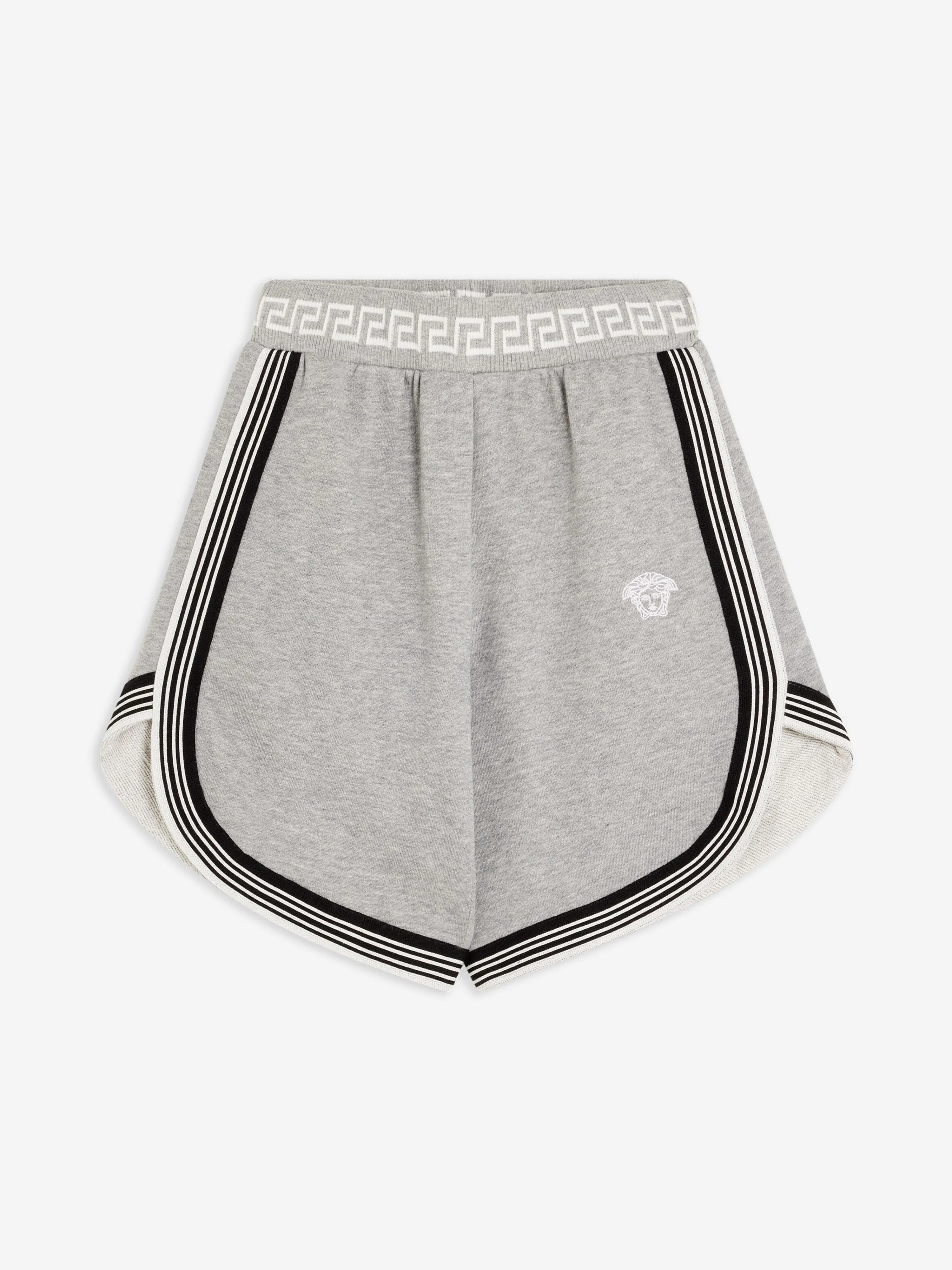 Versace Boys Medusa Logo Shorts in Grau