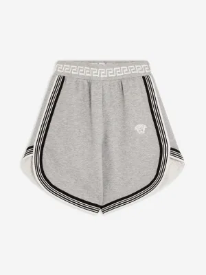 Versace Boys Medusa Logo Shorts in Grau