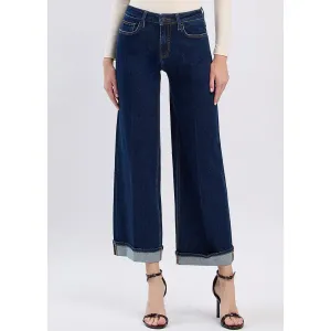 Vervet High-Rise Bundbund-Weite Jeans