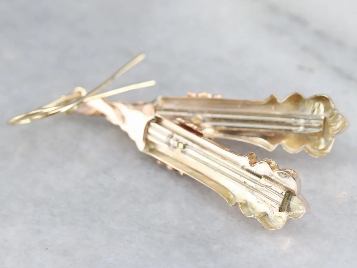 Victorian Gold Drop Earrings