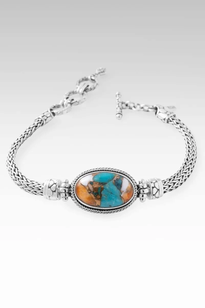Victories Won Bracelet? in Kingman Turquoise Spiny Oyster