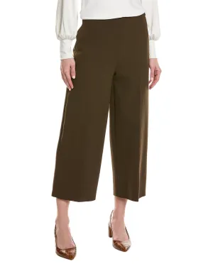 Vince Crop Weite Bein Hose aus Wollmischgewebe