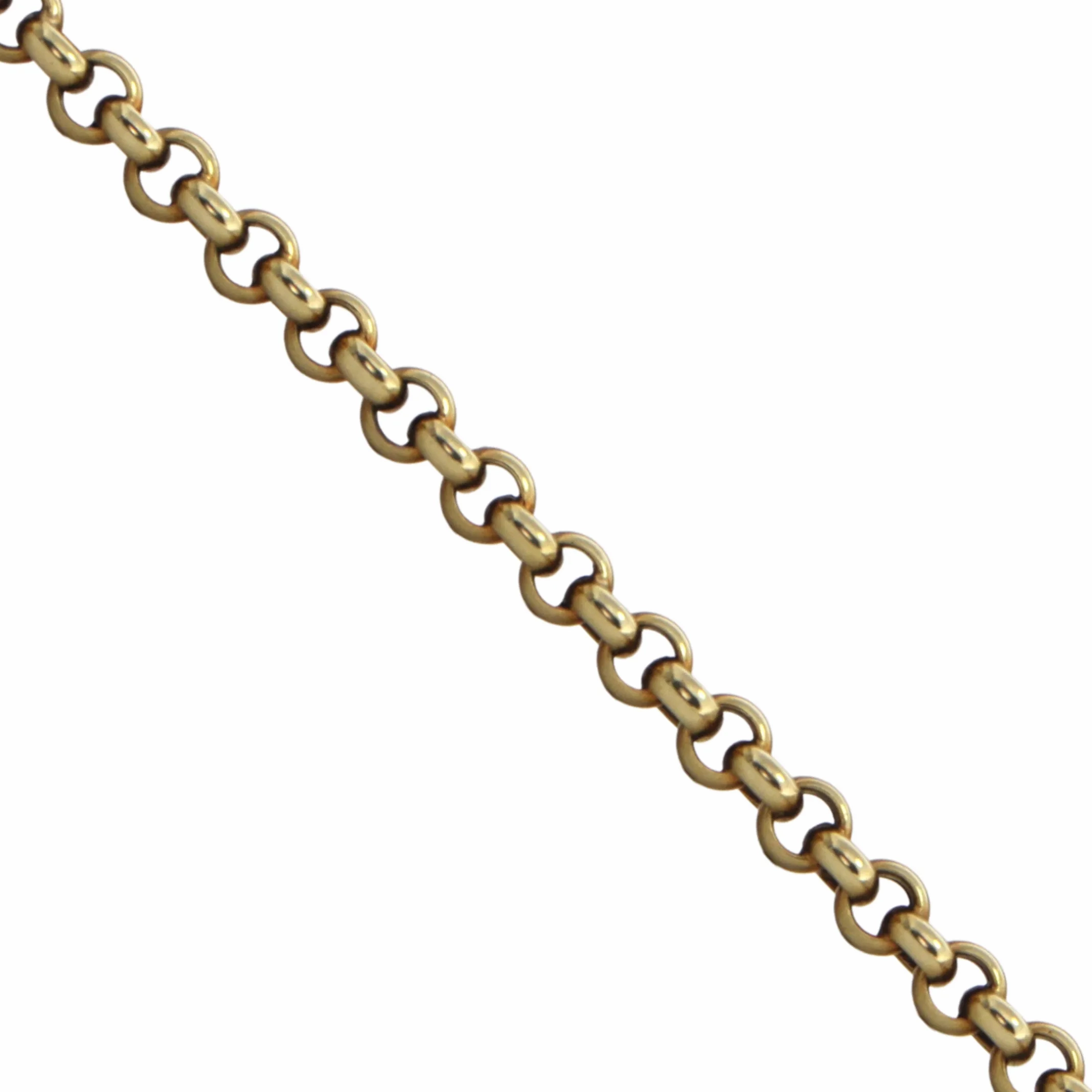 Vintage 14k Gold Rolo Link 36 1/8&quot; Necklace
