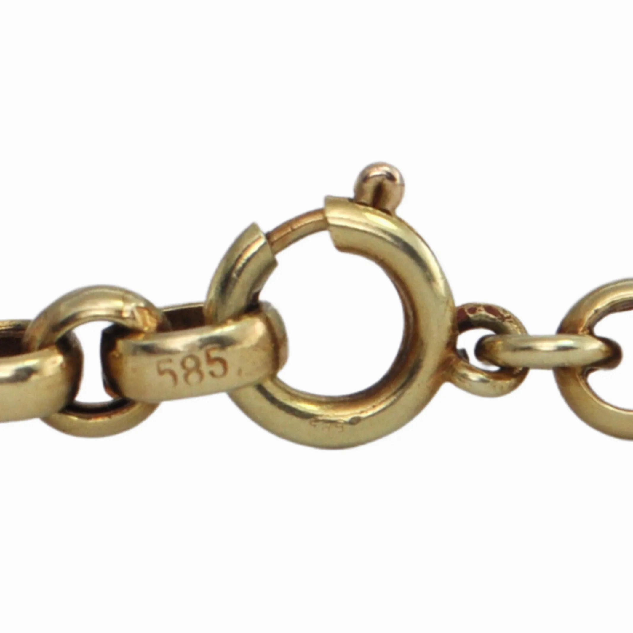 Vintage 14k Gold Rolo Link 36 1/8&quot; Necklace