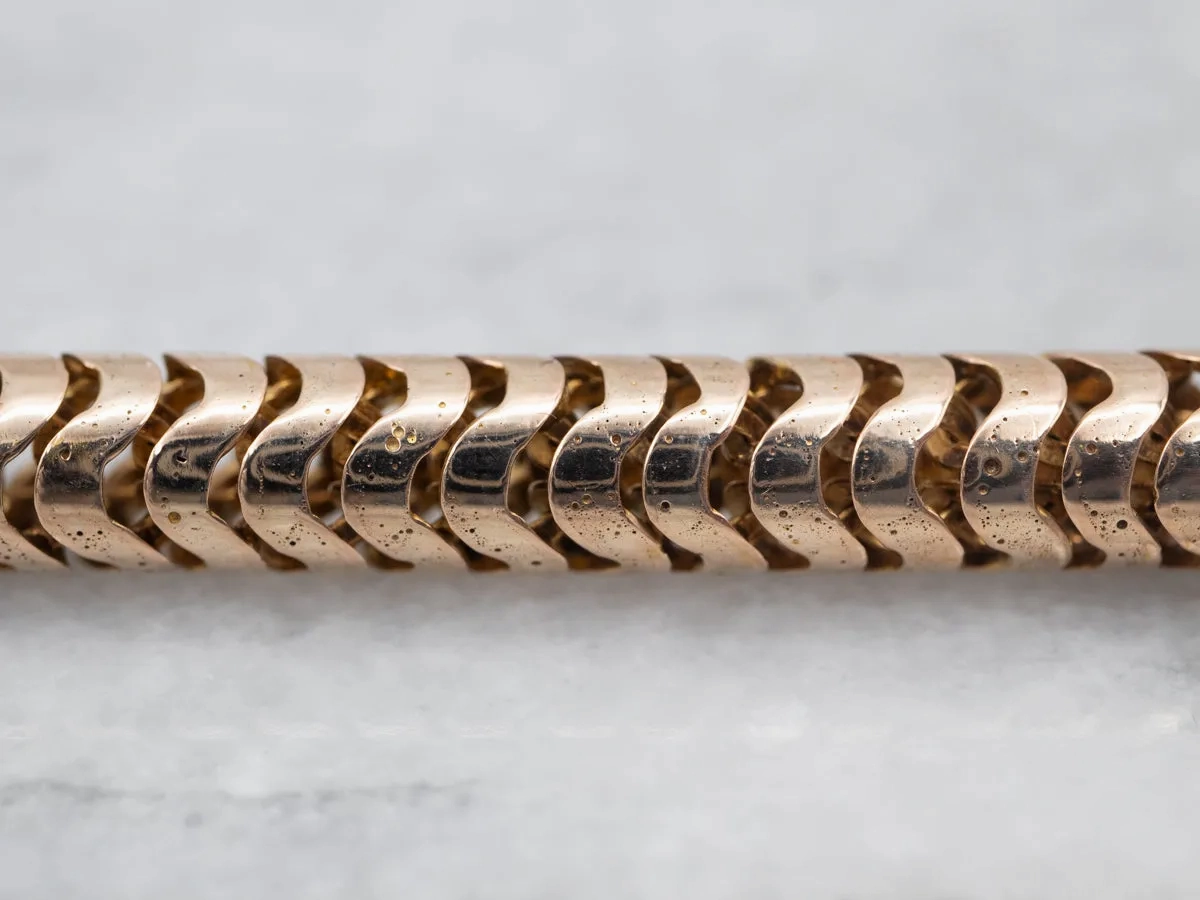 Vintage Gold Snake Chain Bracelet