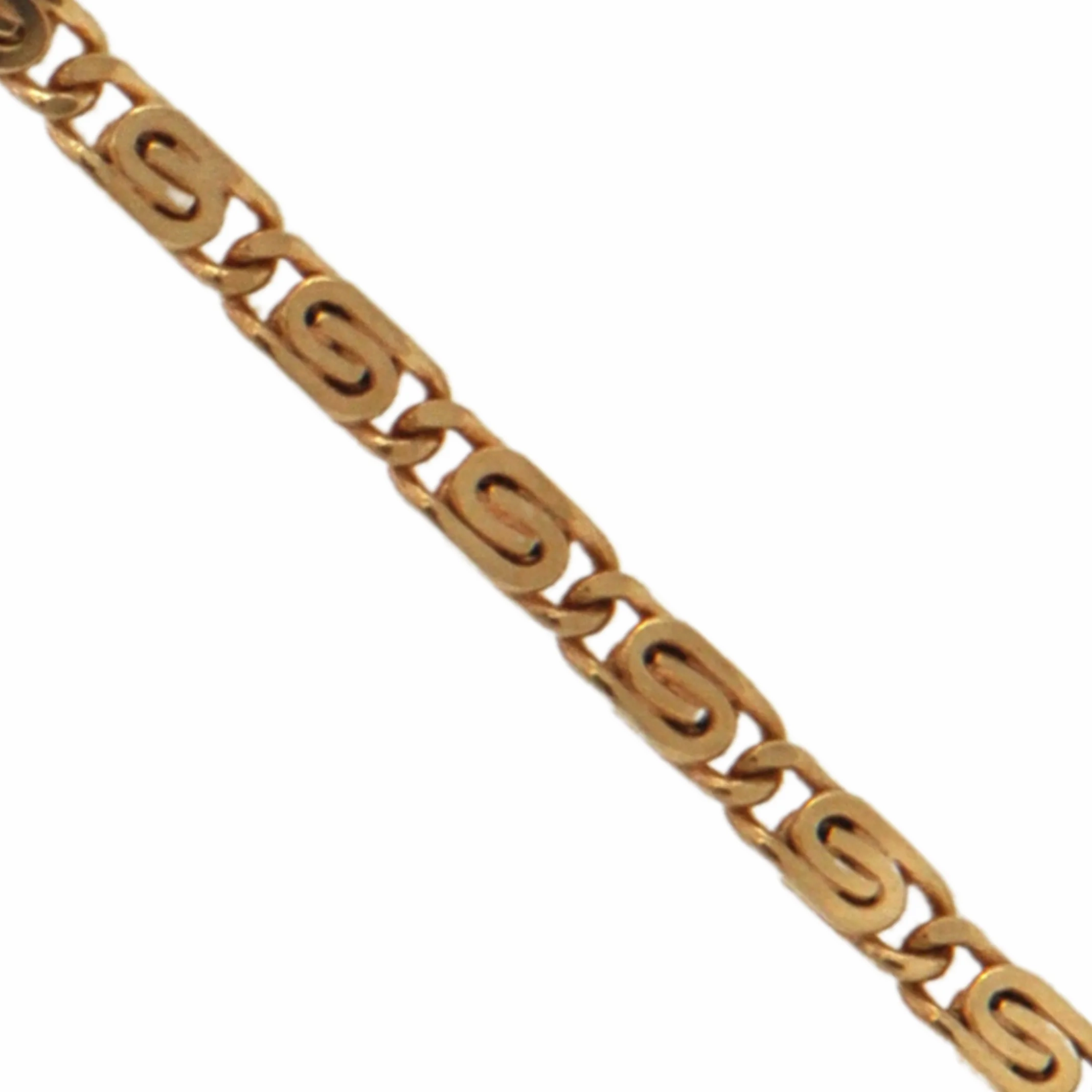 Vintage Italian 'Balestra' 18k Gold Fancy 'S' Link Chain Necklace