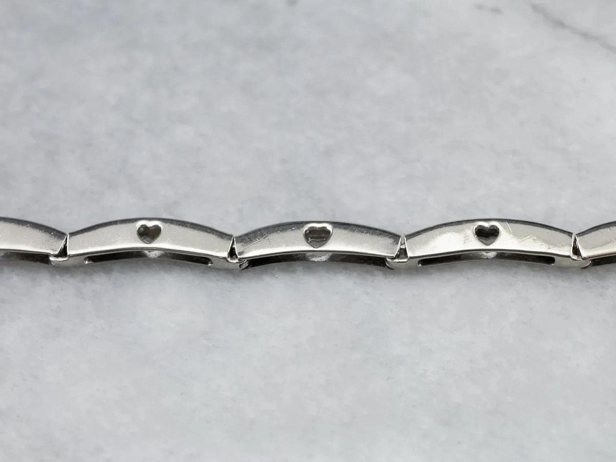 White Gold Diamond Link Bracelet