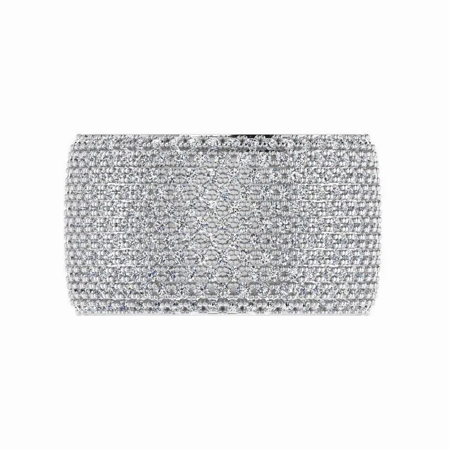 Wide Band Pave Diamond Ring 18K Gold (2.30 ct. tw)