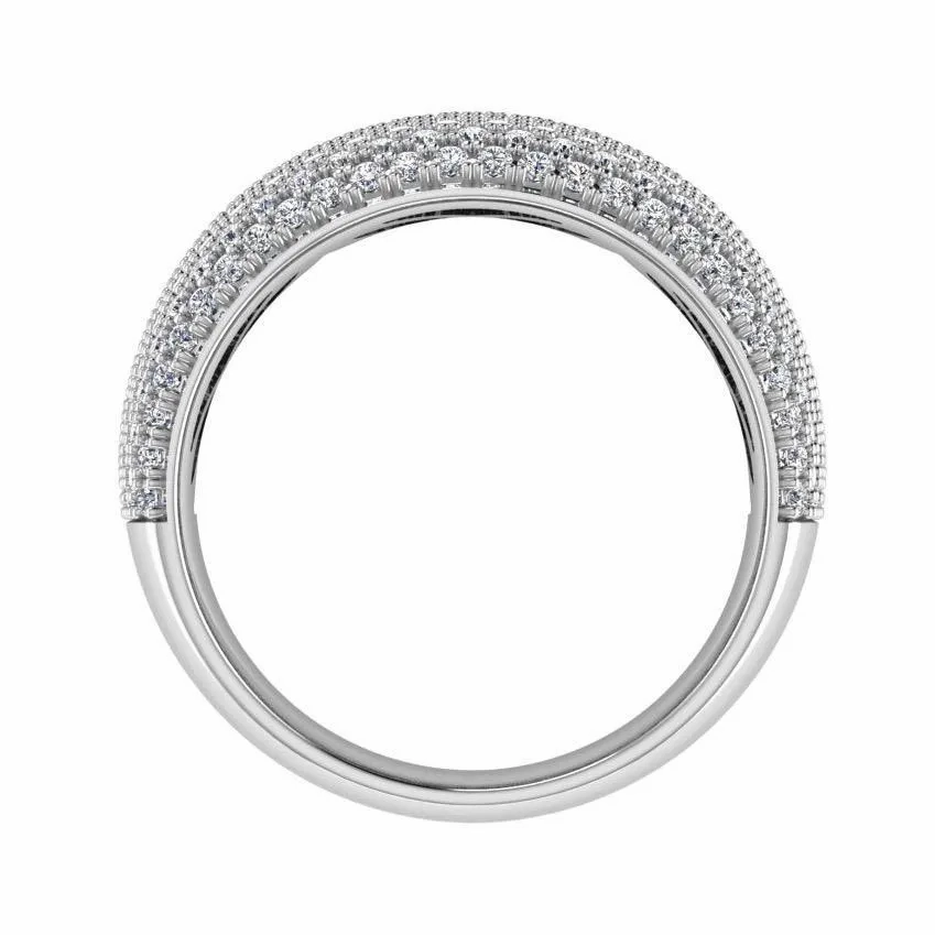 Wide Band Pave Diamond Ring 18K Gold (2.30 ct. tw)