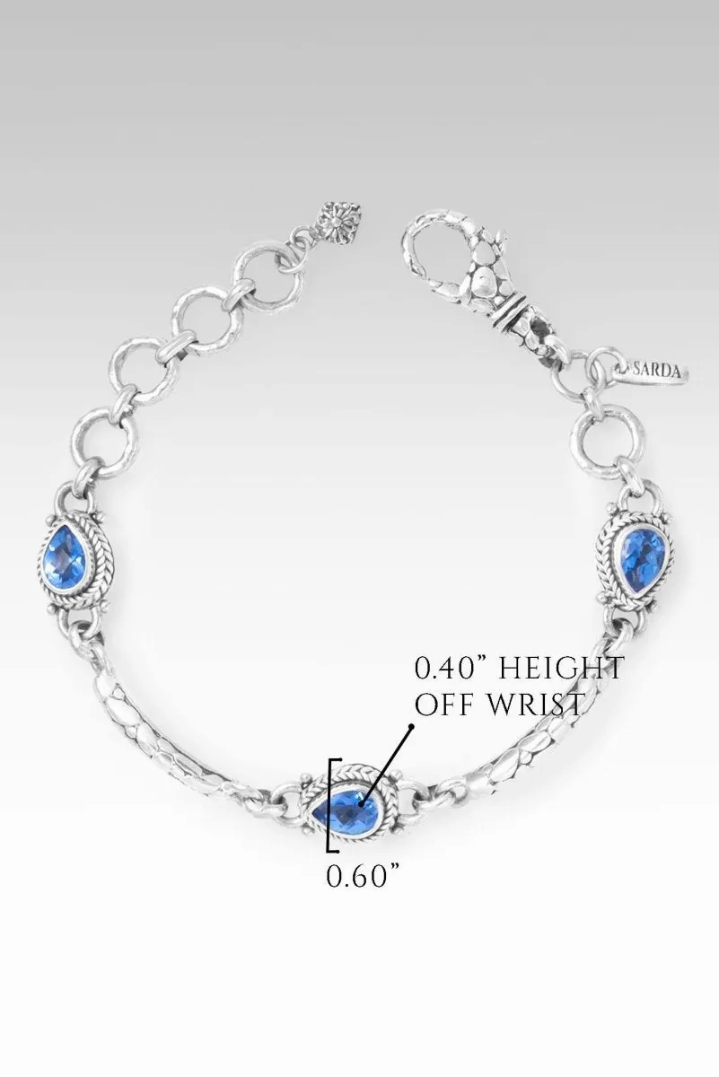 Wish Bracelet? in Royal Bali Blue? Mystic Topaz