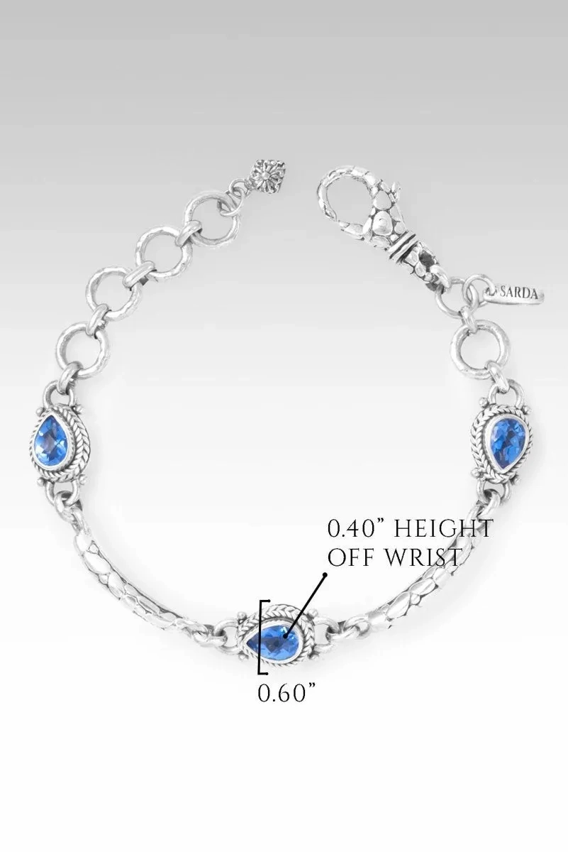 Wish Bracelet? in Royal Bali Blue? Mystic Topaz