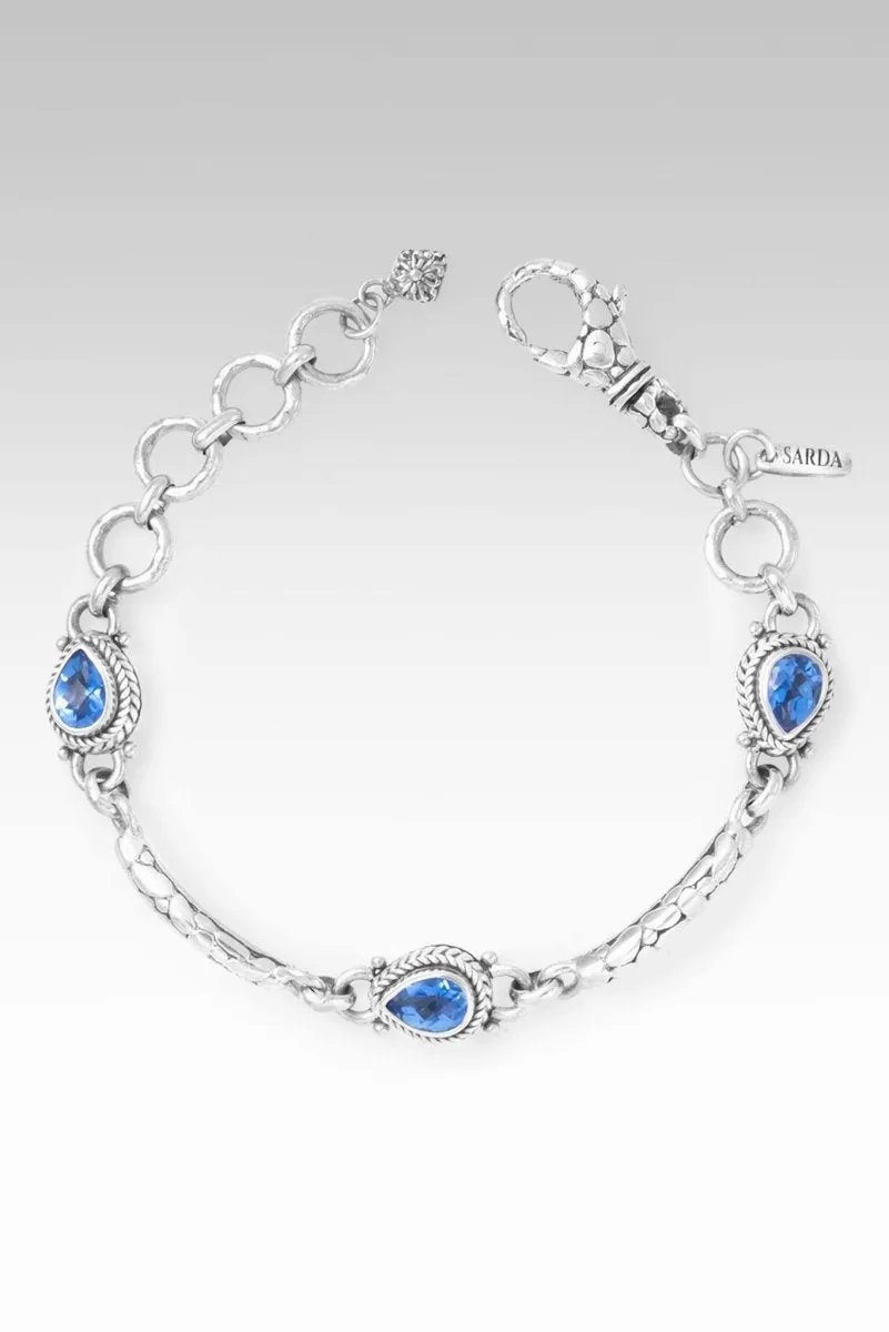 Wish Bracelet? in Royal Bali Blue? Mystic Topaz