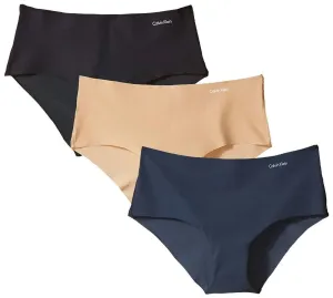 Damen 3er-Pack Unsichtbare Hipster Slips in Schwarz/Hell Karamell/Speakeasy