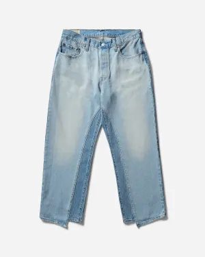 Frauen 501 90er Knöchel-Lagenjeans Blau