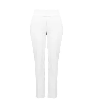 Damen-Jacquard-Hose mit Gummizug in Weiß