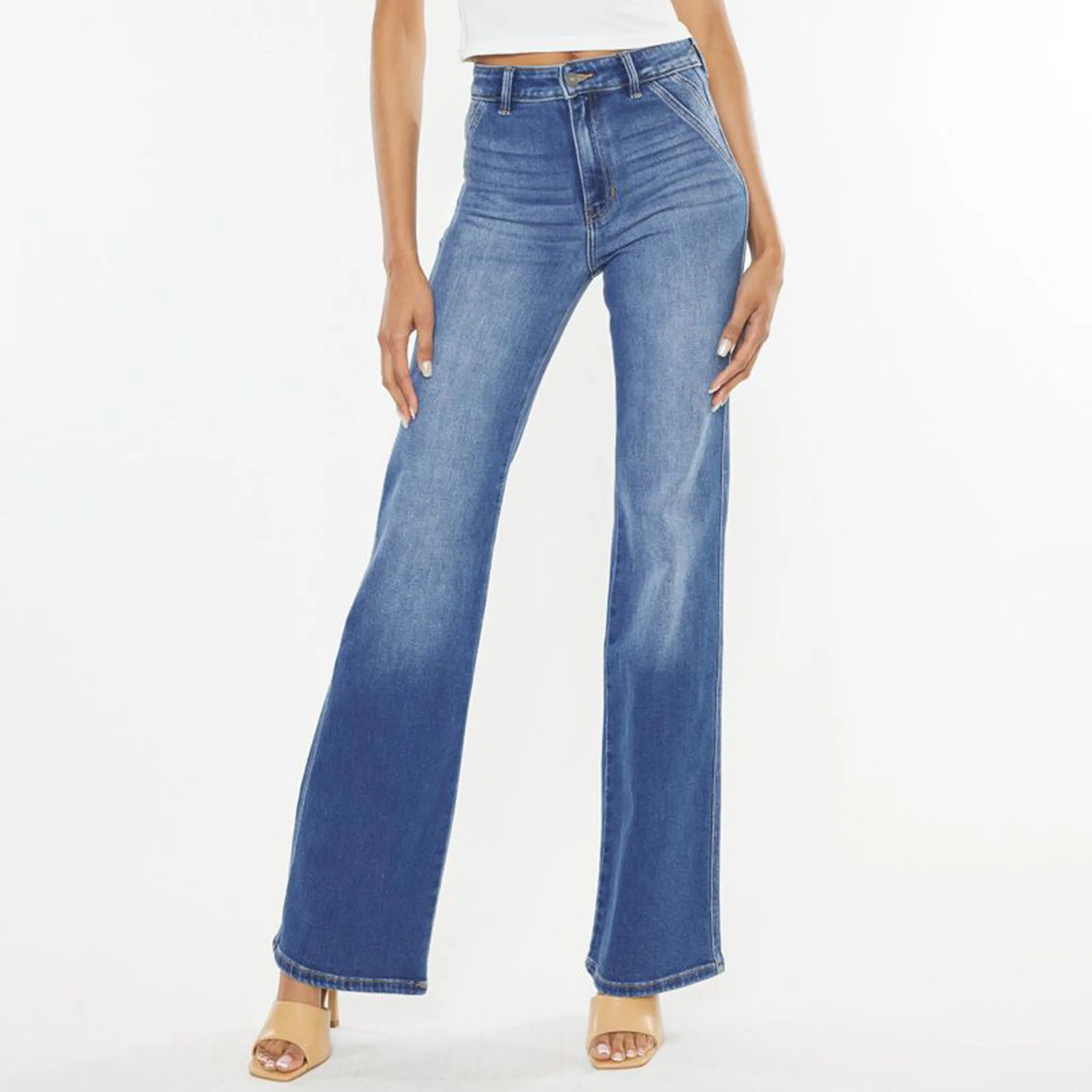 Damen Ultra-Hohe Holly Flare Jeans