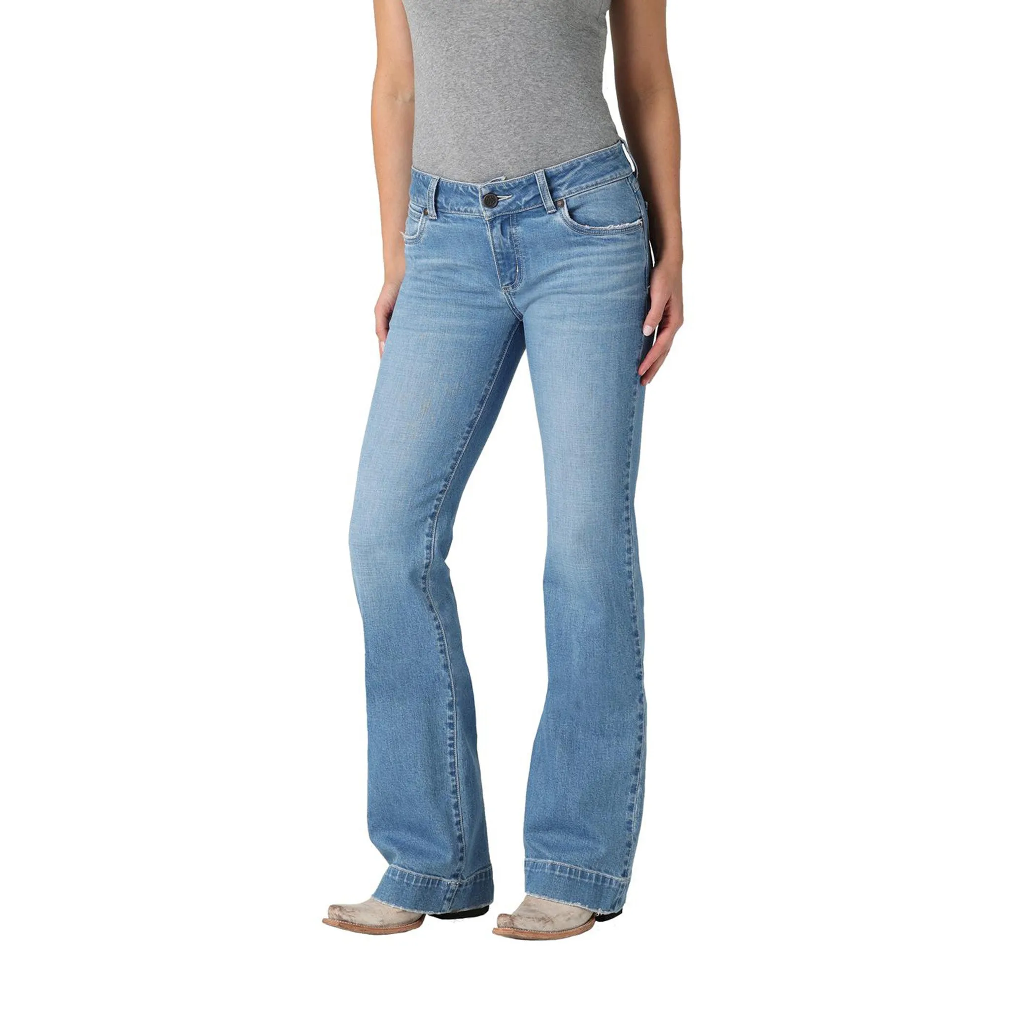 Wrangler Damen Hallie Mid Rise Mae Hosenjeans