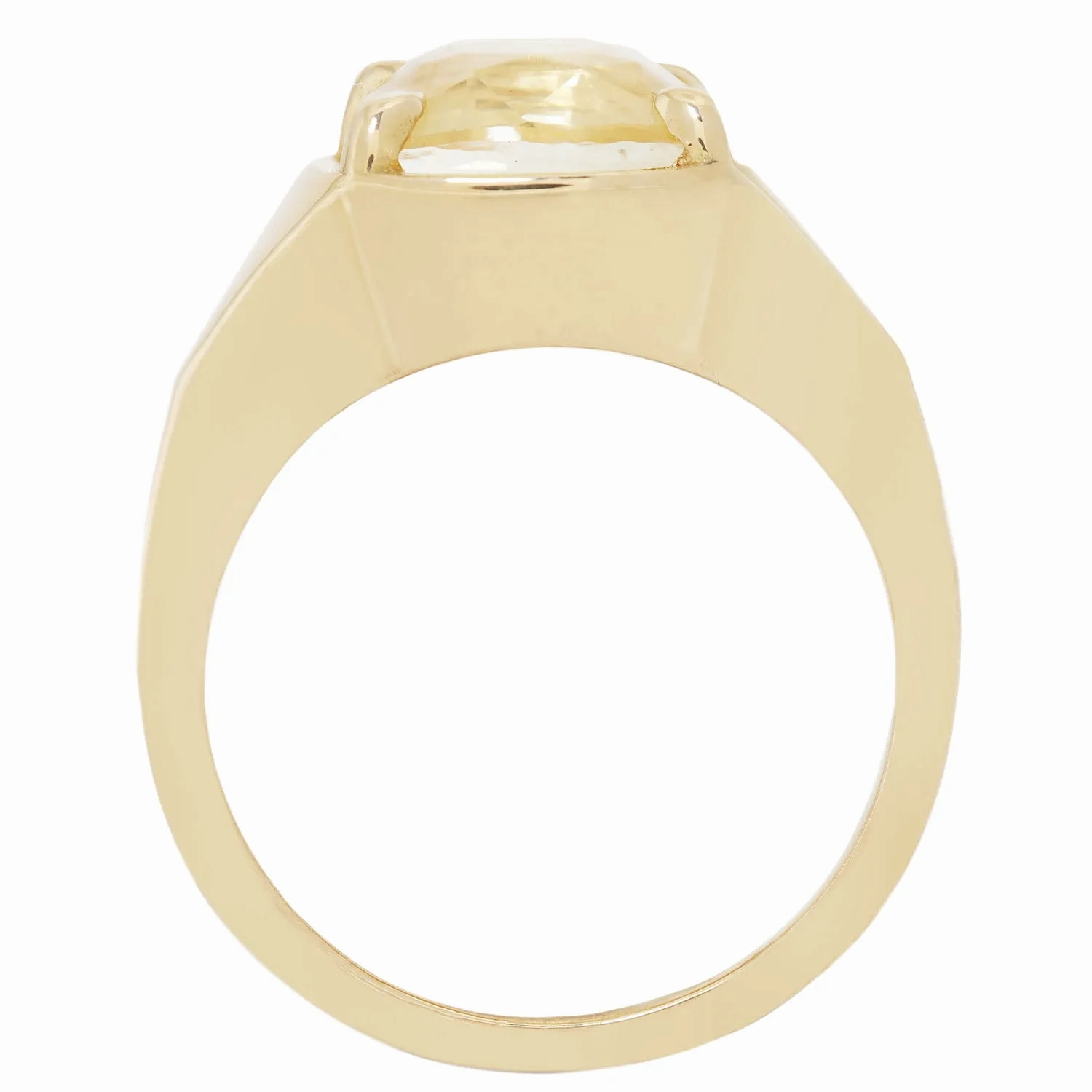 Yellow Sapphire Empire Ring