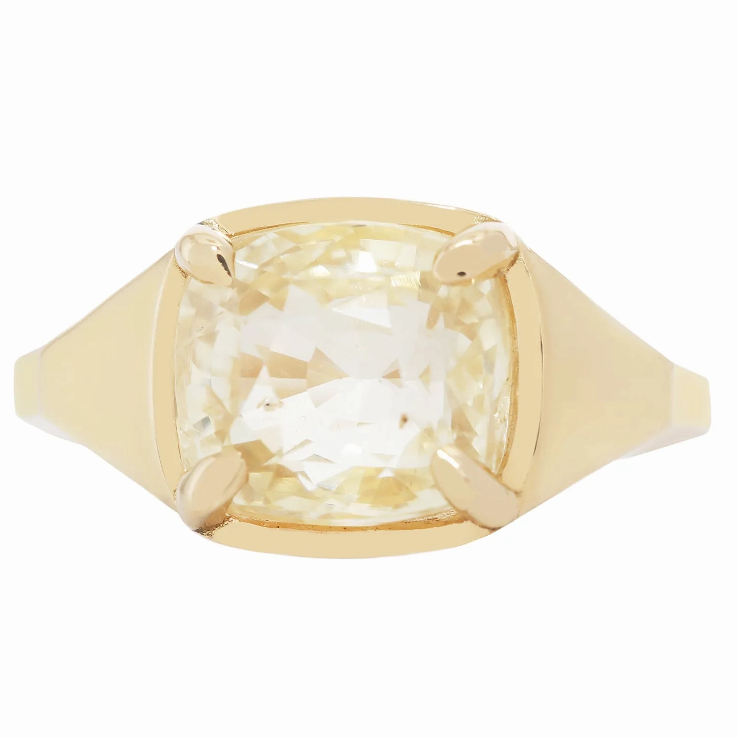 Yellow Sapphire Empire Ring