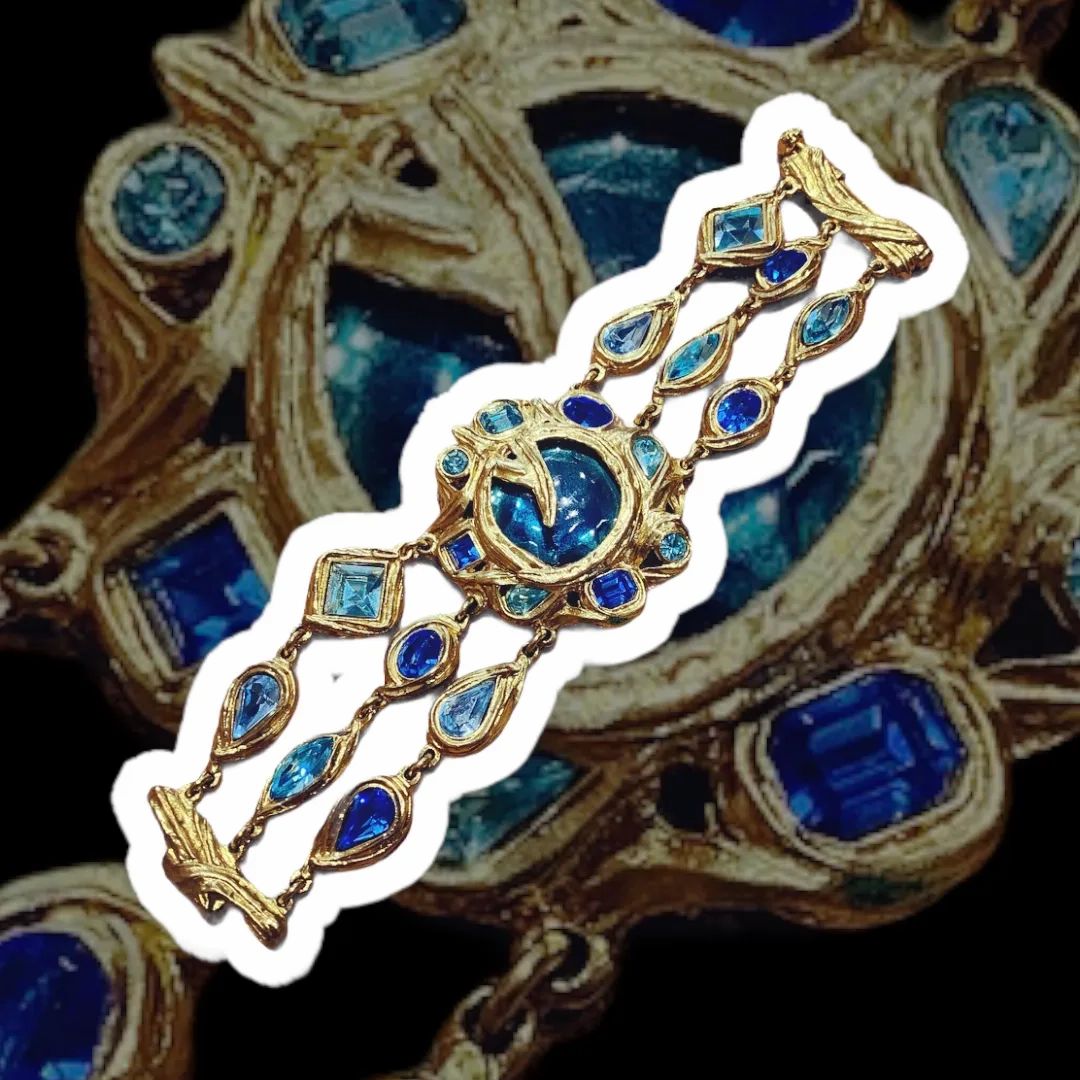 Yves Saint Laurent Blue Statement bracelet