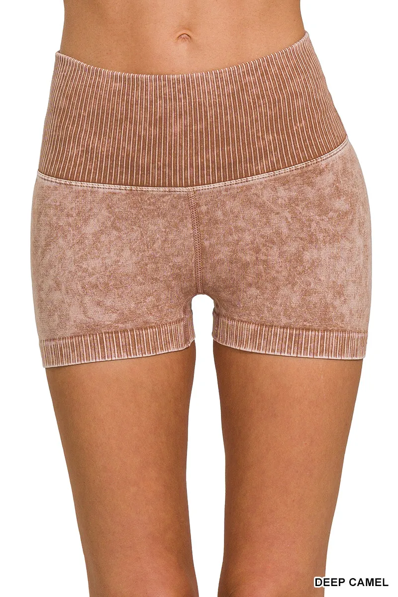 Zenana Nahtlose High-Waisted Shorts NPW-6120