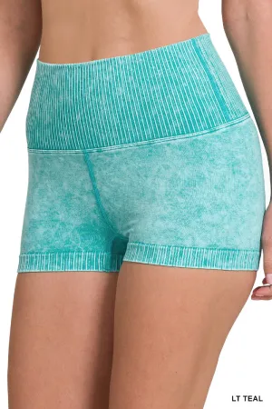 Zenana Nahtlose High-Waisted Shorts NPW-6120