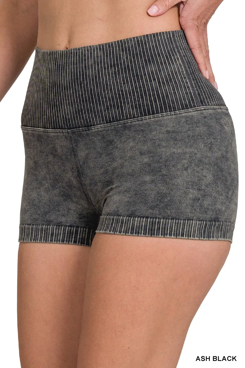 Zenana Nahtlose High-Waisted Shorts NPW-6120