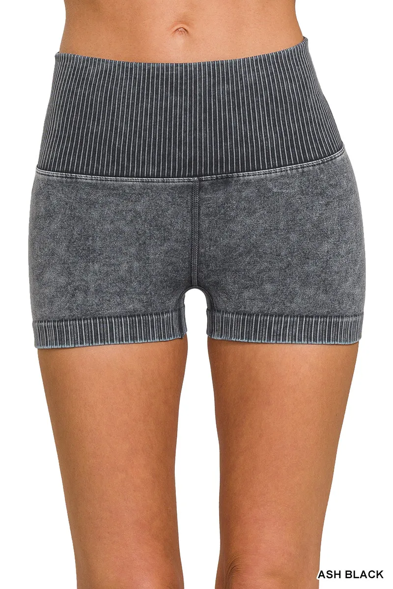 Zenana Nahtlose High-Waisted Shorts NPW-6120