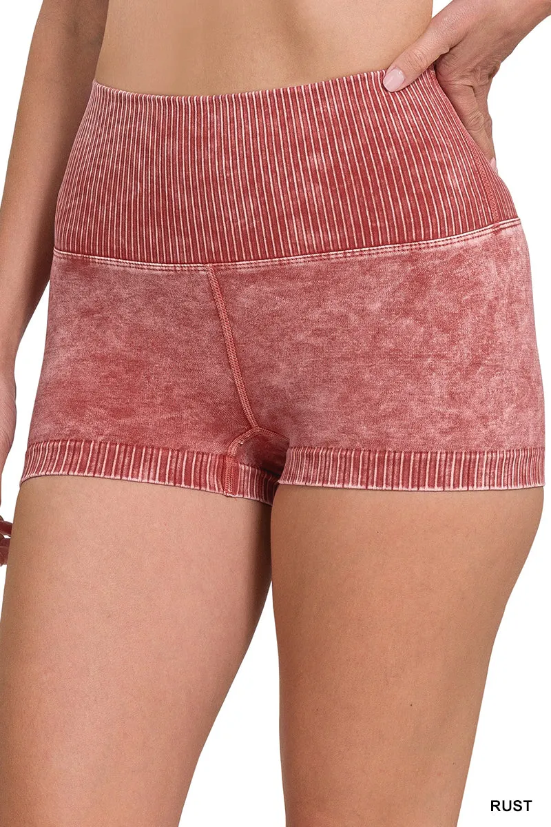 Zenana Nahtlose High-Waisted Shorts NPW-6120