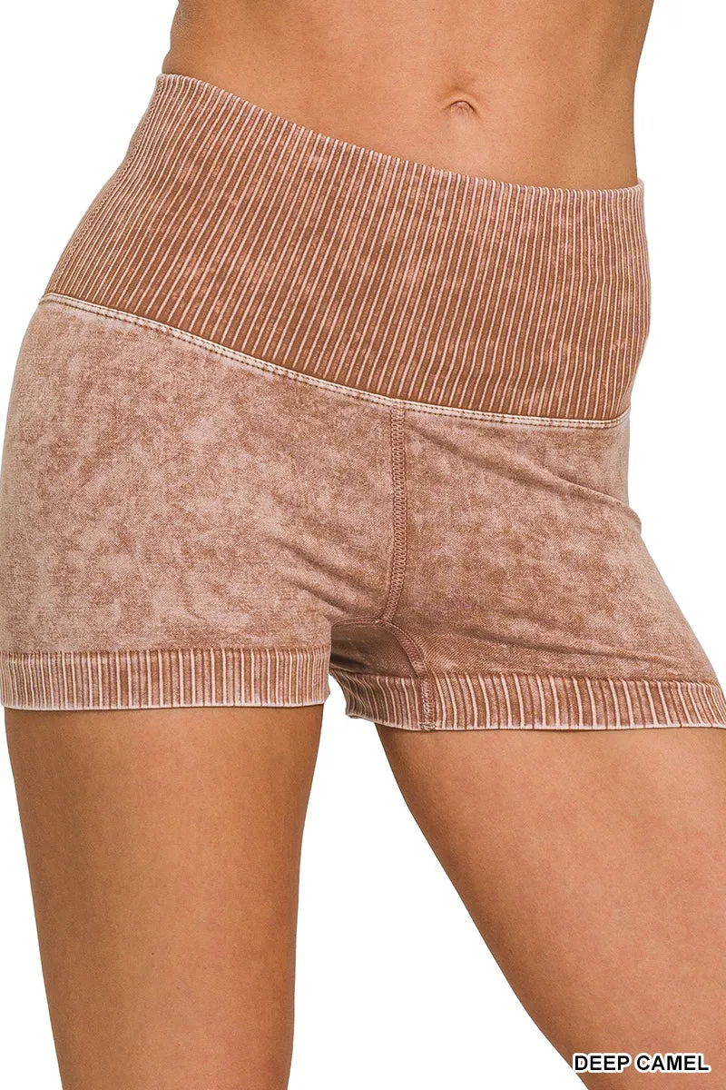 Zenana Nahtlose High-Waisted Shorts NPW-6120
