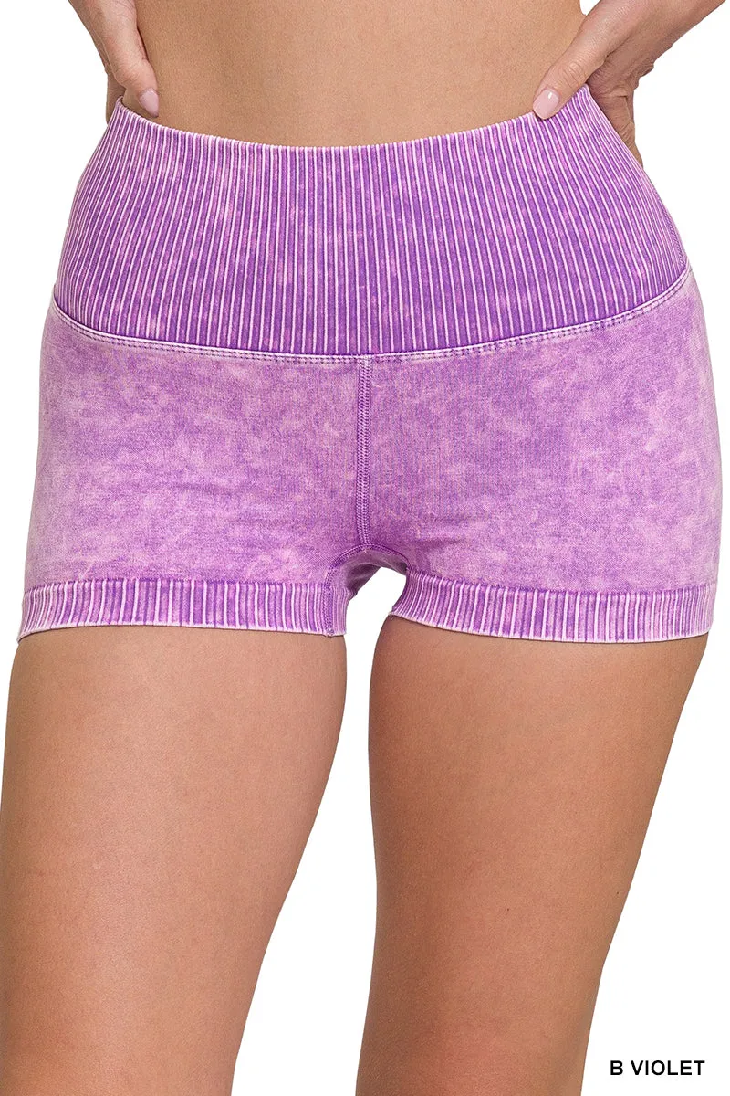 Zenana Nahtlose High-Waisted Shorts NPW-6120