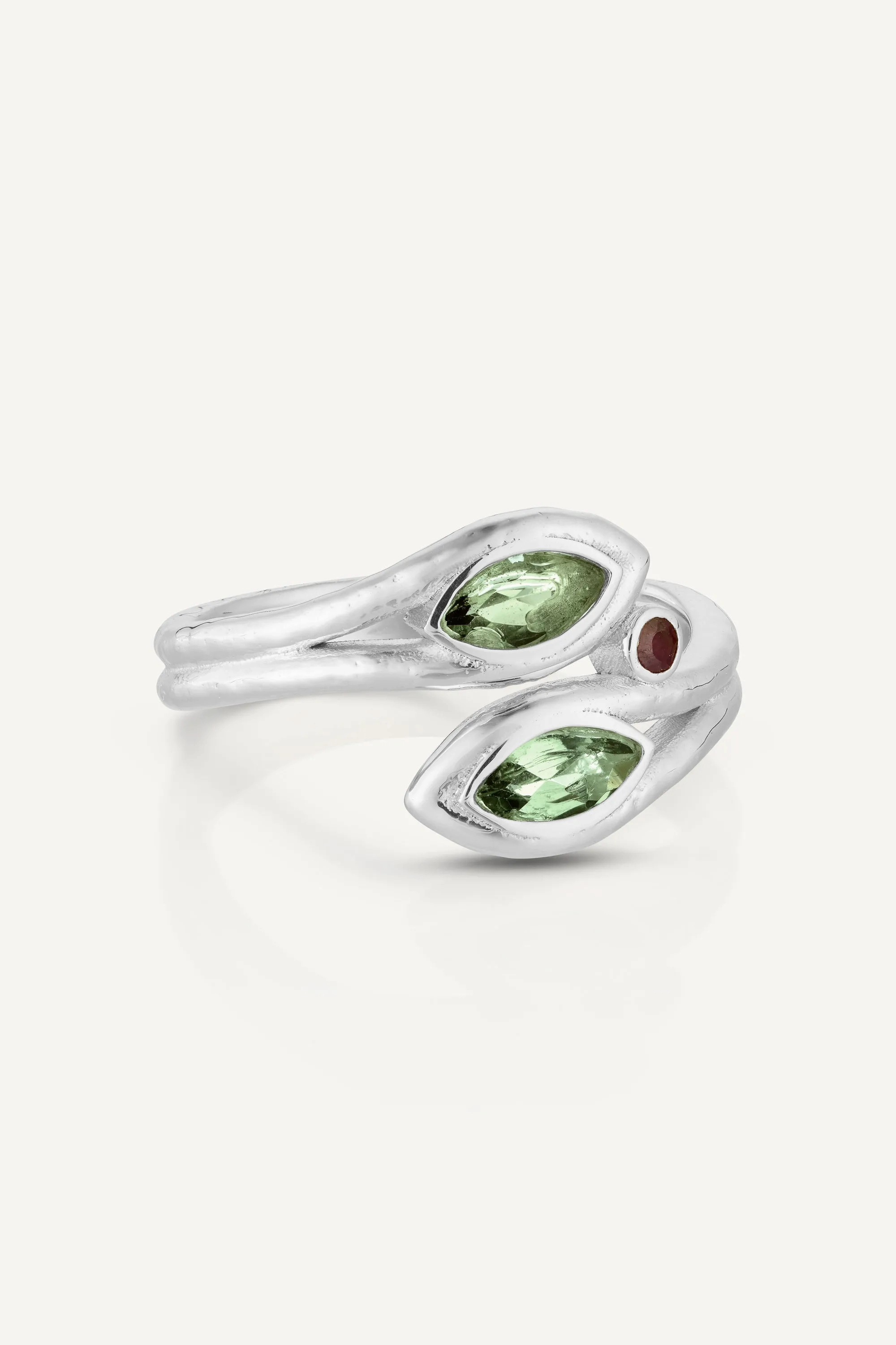 Zephyr Apatite Silver Ring